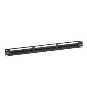 SCHNEIDER DCEPP24UKY1U- electric Category 5e UTP 24-port Patch Panel loaded