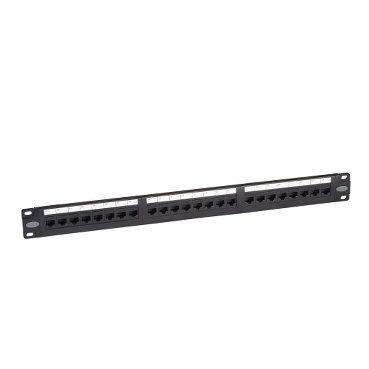 SCHNEIDER DCEPP24UKY1U- electric Category 5e UTP 24-port Patch Panel loaded