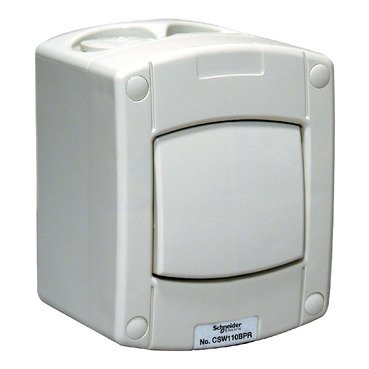 SCHNEIDER CSW110BPR-10AX 250V Surface Mount One Gang Two Way Press Return Switch IP66