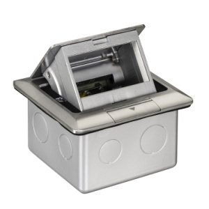 E224F_ABE - S-Flexi - Empty floor outlet with box , aluminium