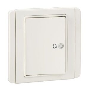 SCHNEIDER E3031HBP_WW-4A 1 Way Horizontal Bell Push Switch, White