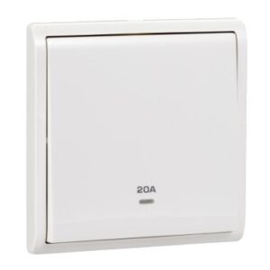 E8231D20N-Pieno - 20A 250V - 1 gang double pole switch with neon