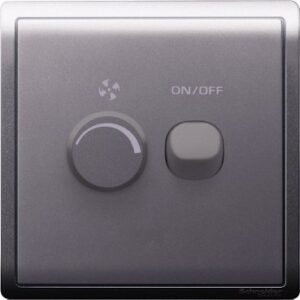 E8232V450F_LS-450W 240V 1 Gang Fan Controller with Switch, Lavendar Silver