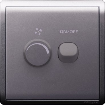 E8232V450F_LS-450W 240V 1 Gang Fan Controller with Switch, Lavendar Silver