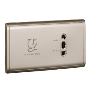 Schneider electric Pieno - 115V/240V universal shaver Unit - horizontal (WG) E82T727H_WG