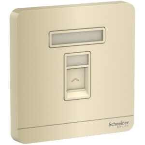Schneider AvatarOn - E8331RJS_WG - wallplate for keystone RJ45, Wine Gold