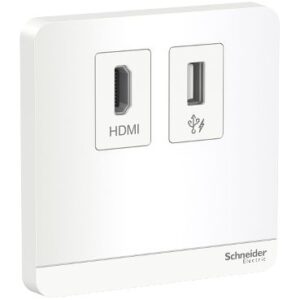 Schneider AvatarOn - E8332HDUSB_WE - data socket, HDMI + USB, White