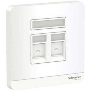 SCHNEIDER E8332RJS4_WE-2 telephone sockets, White