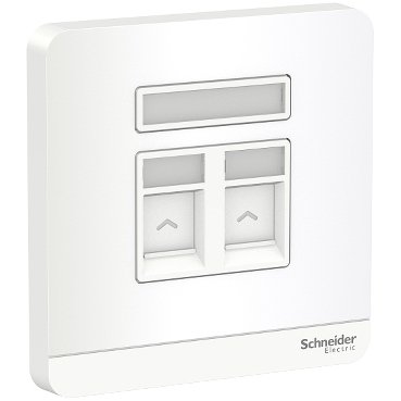 SCHNEIDER E8332RJS4_WE-2 telephone sockets, White