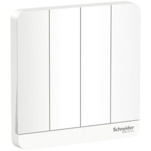 SCHNEIDER E8334L2LED_WE-AvatarOn, 4 switches, 16AX, 250V, 2 way, LED, White