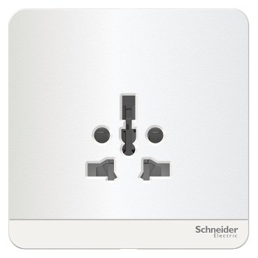 SCHNEIDER E83426TS_WE-socket outlet 16A 2P 3P British BS 1363A - white
