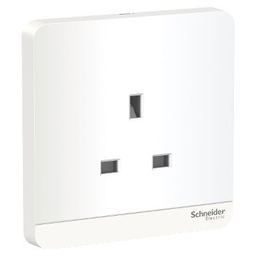 SCHNEIDER E83426_WE-cover plate for socket-outlet, 13A, 3P, White