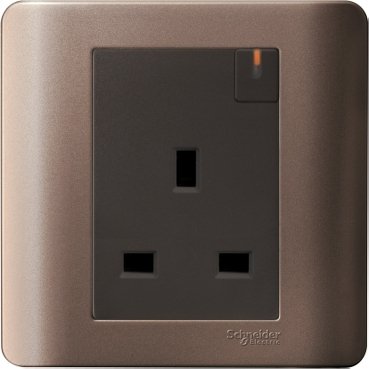 ZENcelo 13A 1Gang Double pole switched socket - E8415-SZ