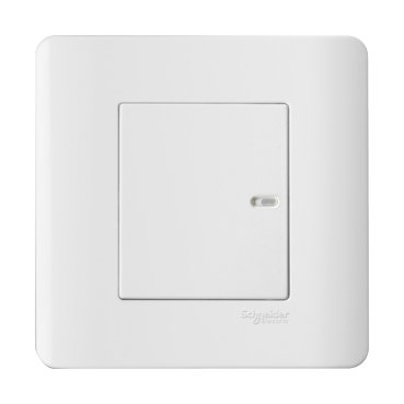 E8431_2_WE - 16AX/20A 1Gang 2way full-flat switch White