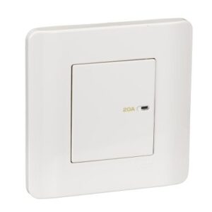 SCHNEIDER E8431D20_WE-ZENcelo - 20A 250V - double pole full-flat switch (WE)