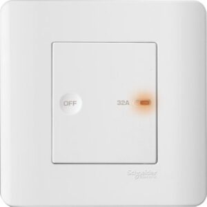 SCHNEIDER E8431D32_WE-Zencelo - 32A 1 Gang Full-Flat Double Pole Rocker Switch with Neon - White