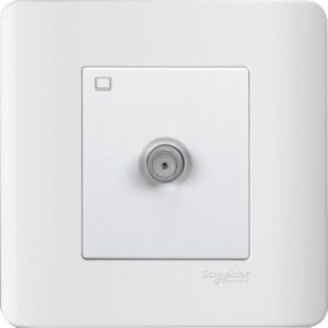 E8431TVSF_WE - 1 Gang TV Socket Slave, 5-1000MHz, F Connection, White