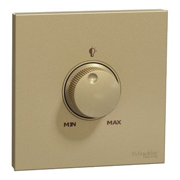 Universal dimmer with switch, AvatarOn C, Wine gold