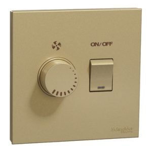 Schneider AvatarOn - E8732V400F_WG_G11 - Fan Controller with switch, AvatarOn C, wine gold