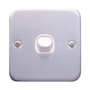 SCHNEIDER ESM31-Metal clad Flush plate & box, 1 gang