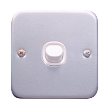 SCHNEIDER ESM31-Metal clad Flush plate & box, 1 gang