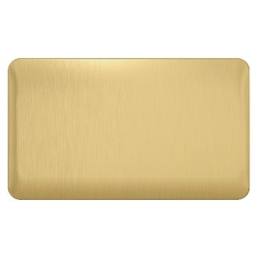 Schneider Lisse - Blank Plate - 2 gang Satin Brass GGBL8020SBS