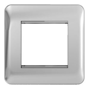 SCHNEIDER GGBL8060PC-Lisse - Euro Module Plate - 2 module Polished Chrome
