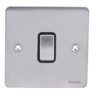 SCHNEIDER GU1212BSS-"Ultimate Flat plate - 2-way plate switch - 1 gang - stainless steel( Subject to availability)"