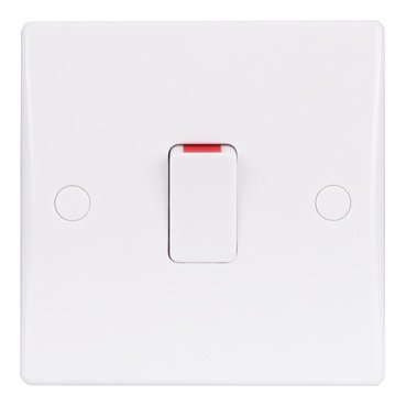 GU2013-Ultimate Slimline - 2-pole switch with flex outlet - 1 gang - white