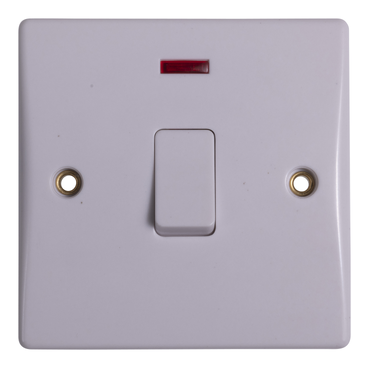 GU4031-Ultimate Slimline - 2-pole switch with flex outlet - 1 gang - white