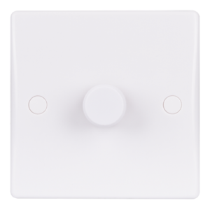 Schneider electric - Ultimate Slimline dimmer switch 400W/VA, 1gang, 2way, main & LV, white GU6012C