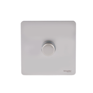 SCHNEIDER GU6412LPN - electric Ultimate Scewless dimmer switch 100W/VA, 1gang, 2way, LED, pearl nickel