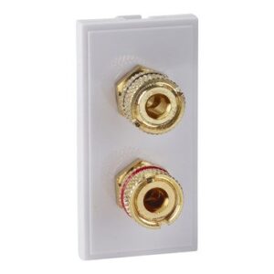 SCHNEIDER GUE7001W-Ultimate Grid system - loudspeaker socket - 2 sockets - white