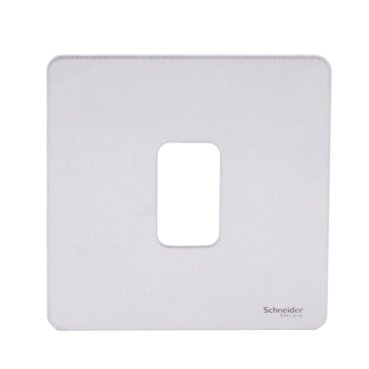 Schneider electric - Ultimate - screwless plate Grid system - 1 gang - stainless steel GUGS01GSS