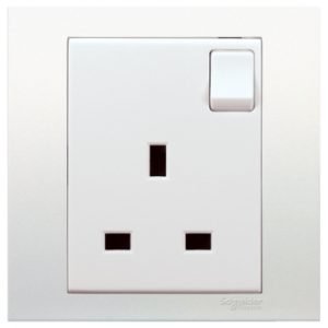 SCHNEIDER KB15_WE -VIVACE 13A 250V 1 Gang Switched Socket