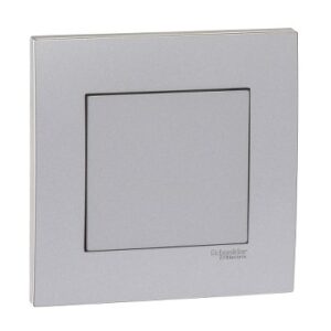 SCHNEIDER KB30_AS- Vivace 1Gang Blank Plate, Aluminium silver -