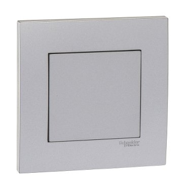 SCHNEIDER KB30_AS- Vivace 1Gang Blank Plate, Aluminium silver -