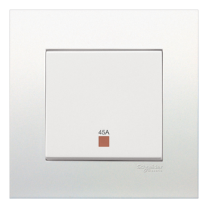 SCHNEIDER KB31DR45N_WE-VIVACE 45A 250V Double Pole Switch with Neon