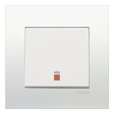 SCHNEIDER KB31DR45N_WE-VIVACE 45A 250V Double Pole Switch with Neon