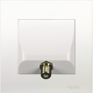 SCHNEIDER KB31TVF_WE - 1 Gang Cable TVF Connector