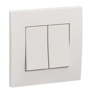 SCHNEIDER KB32/1 - Vivace - 16AX 250V 2Gang 1Way Switch - white