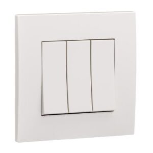 SCHNEIDER KB33/1_WE-Vivace 16AX 250V 3Gang 1Way Switch - white