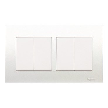 SCHNEIDER KB34/1-Vivace 16AX 250V 4gang 1Way Switch