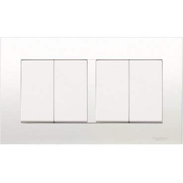 SCHNEIDER KB34_WE-10A250V 4 Gang 2 Way Switch