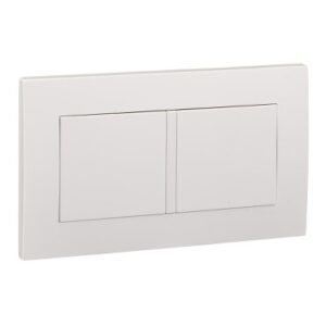 E8430TX WE - Zencelo - Twin Gang Blank Plate - White