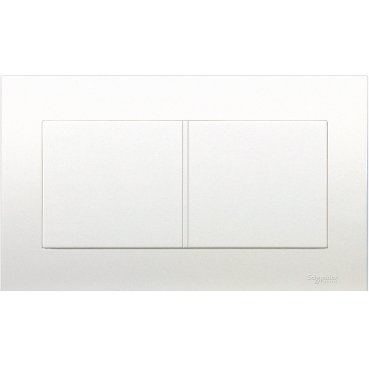SCHNEIDER KBT30_WE-Twin Gang Blank Plate