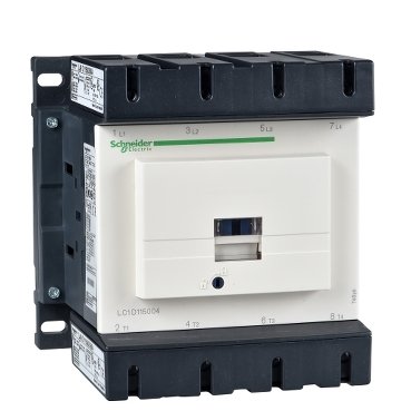 LC1D115004P7 - TeSys D contactor - 4P(4 NO) - AC-1 - <= 440 V 200 A - 230 V AC 50/60 Hz coil