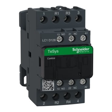 LC1D128U7 - TeSys D contactor - 4P(2 NO + 2 NC) - AC-1 - <= 440 V 25 A - 240 V AC coil