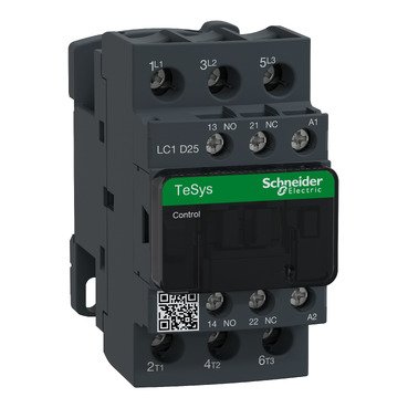 SCHNEIDER LC1D25U7 - TeSys D contactor 3P(3 NO) AC-3 440V 25A 250V AC coil