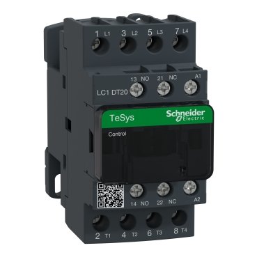 LC1DT20E7 - TeSys D contactor - 4P(4 NO) - AC-1 - <= 440 V 20 A - 48 V AC 50/60 Hz coil